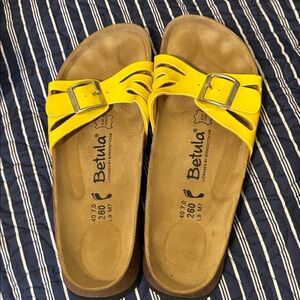 Women's Birkenstock Yellow Sandals